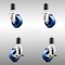Service Caster 3 Inch 316SS Solid Poly Swivel 1-1/2 Inch Expanding Stem Caster Brake SCC, 2PK SCC-SS316EX20S314-SPUS-2-TLB-2-112 - alternate 1